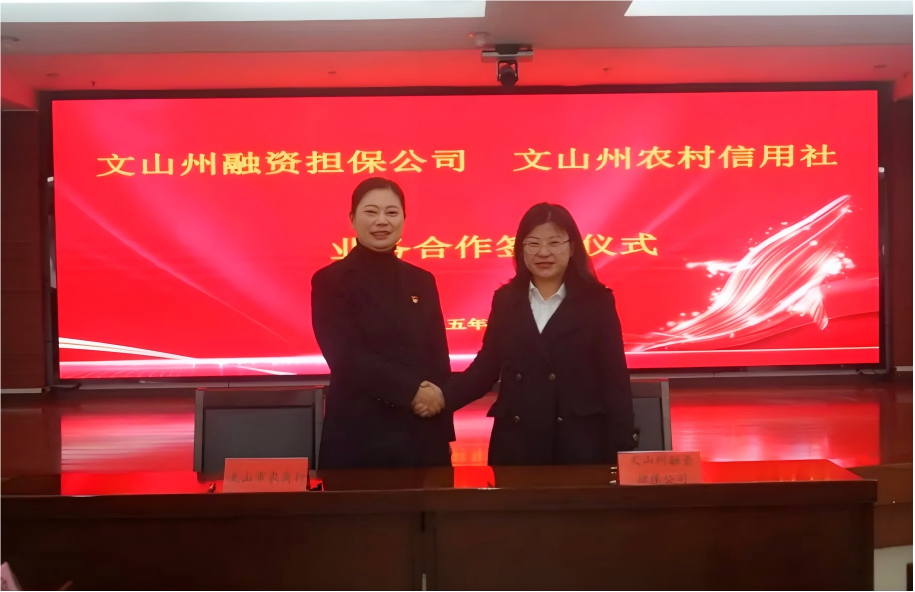 文山州融担公司与农信社签约